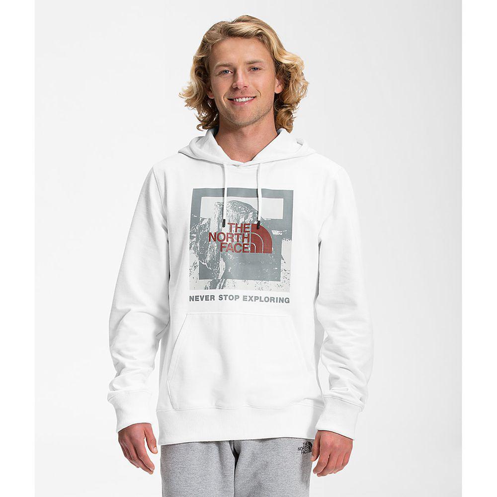 The North Face Recycled Climb Graphic Ανδρικα Φούτερ Hoodie - Ασπρα (QFXW08562)